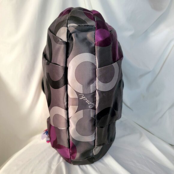 Coach Madison Sophia 2010 Sateen Clover Tote / Crossbody Bag ~ Retail $249 - Picture 7 of 9